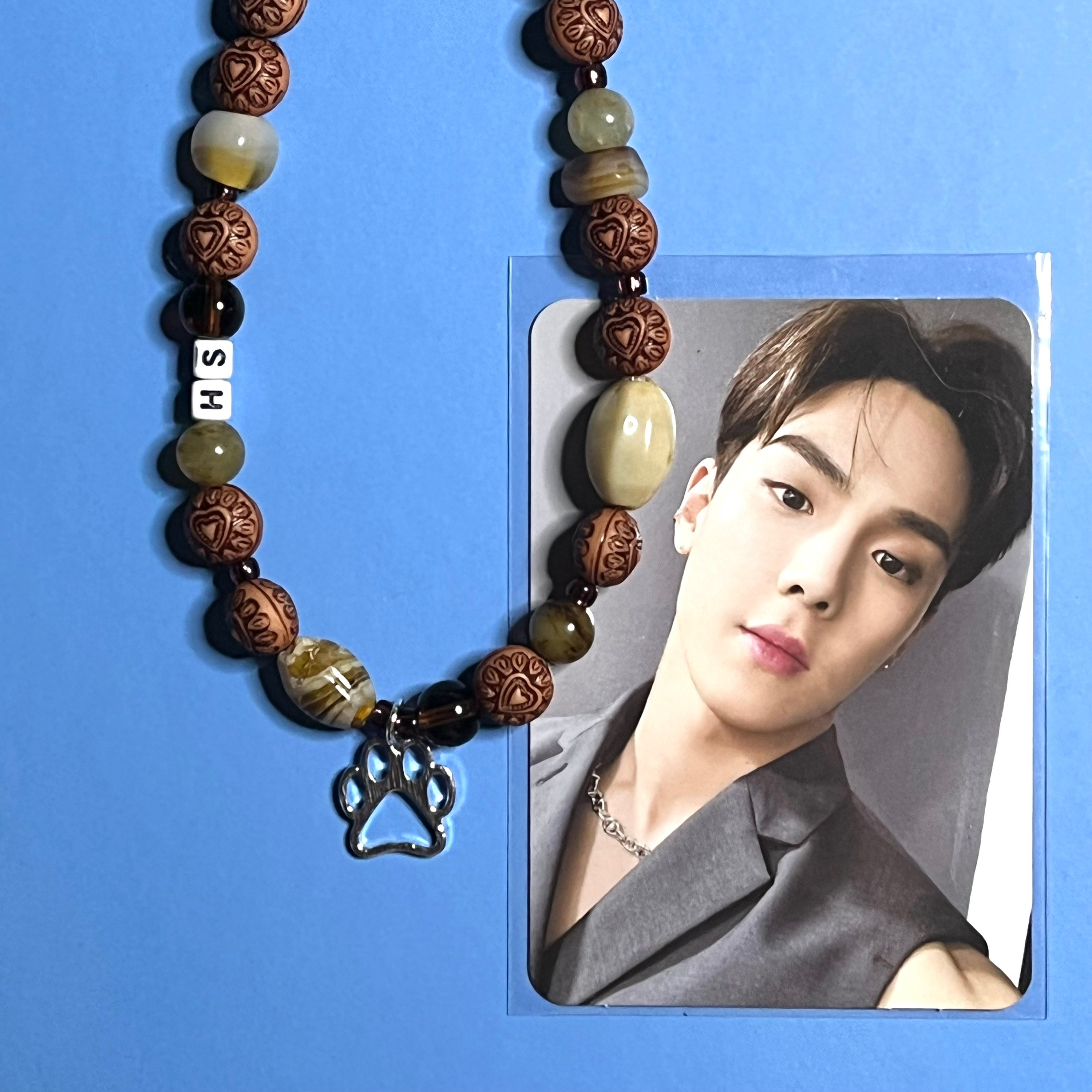 [ENGBROX] MONSTA X着用☆テヨン着用☆SUGAR PEARL NECKLACE Vintage Lisner Necklace Moonglow, Faux Pearl, Crystal Bead