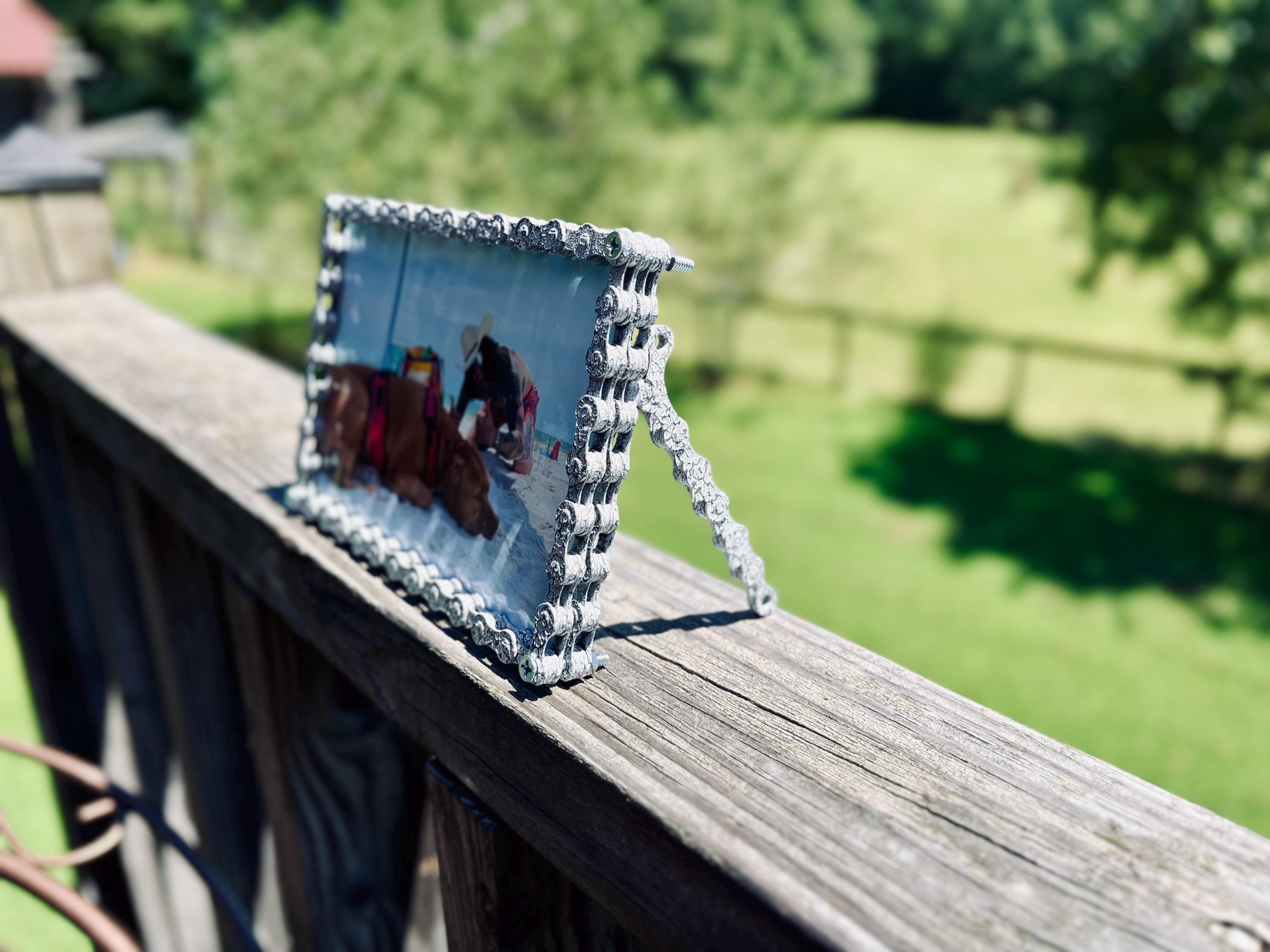 4”x6” Bicycle Chain Picture Frame Landscape Style - Etsy