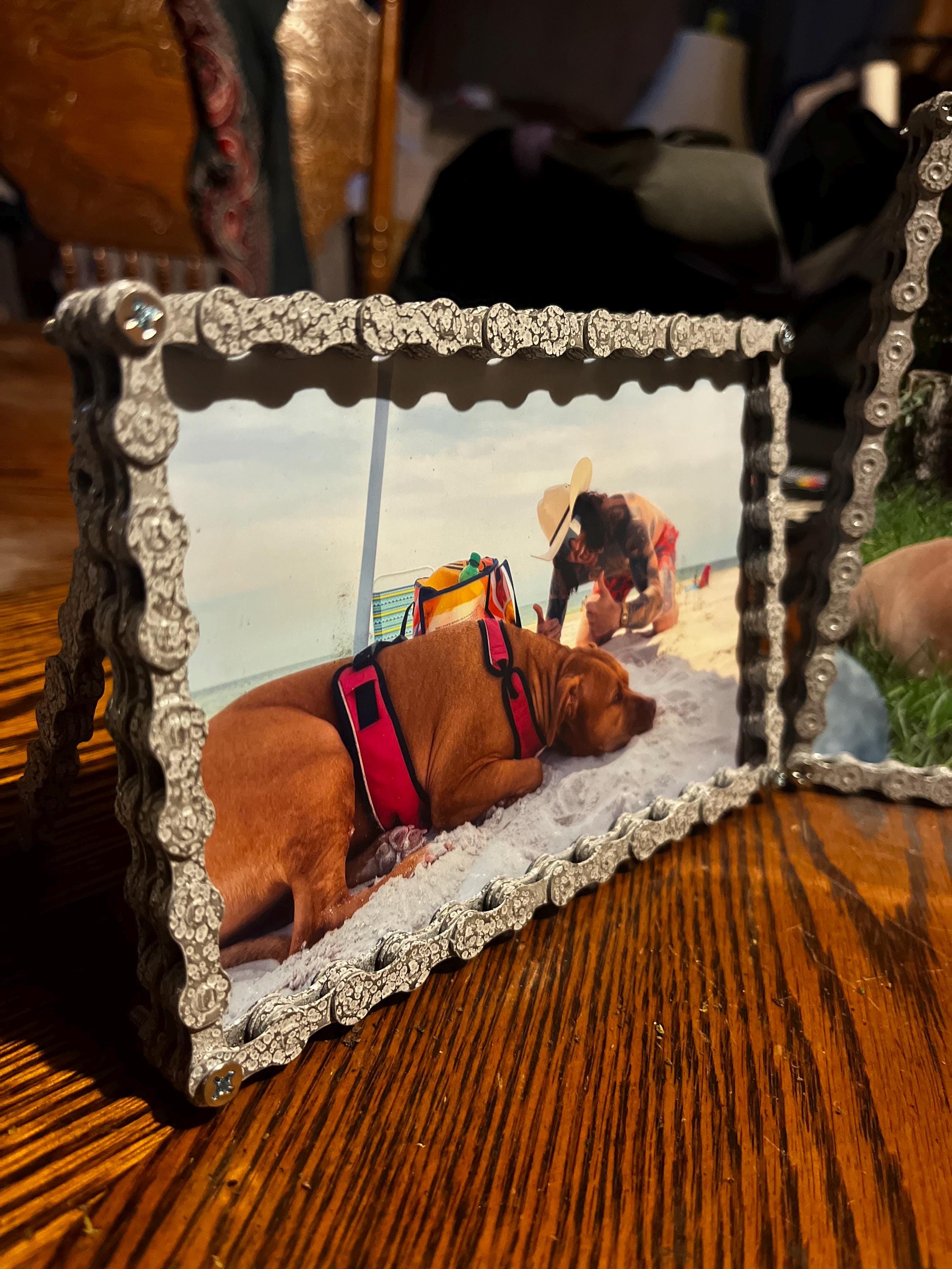 4”x6” Bicycle Chain Picture Frame Landscape Style - Etsy