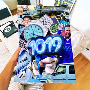 1019 Collage Poster on high quality paper German rap fan article wall decoration for Pashanim fans gift idea for hip-hop lovers