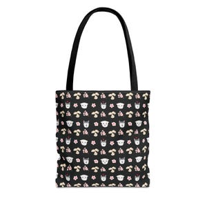 Bolsa de mano wonton negra de 2ha