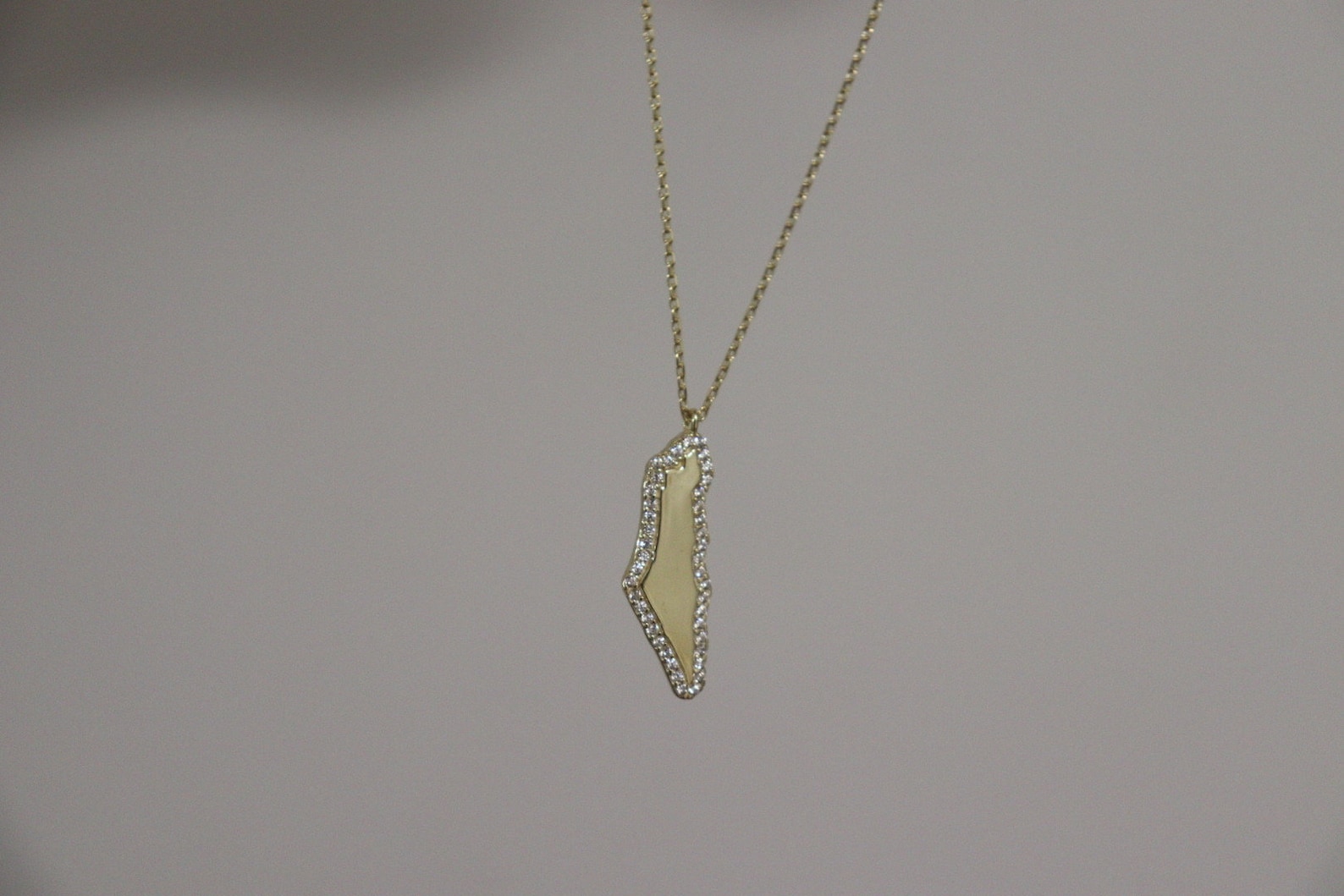 Israel Map Necklace Israel Map - Il 4h46 