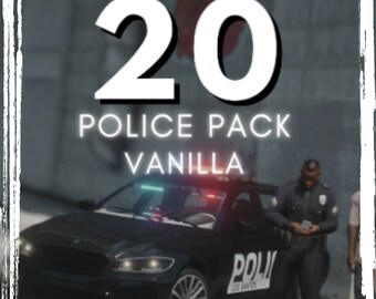 Fivem 20+ Police Car Pack, Vanilla Police Packs, 2K hoge kwaliteit, Fivem Ready, merkloos, Grand Theft Auto V