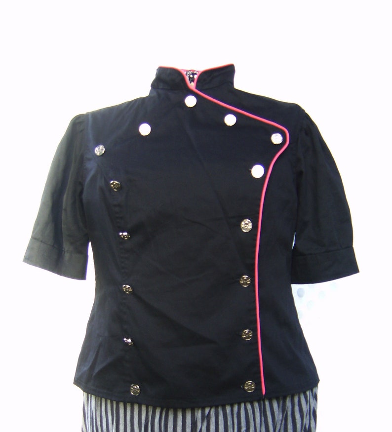 Short-sleeved double-breasted jacket with skull and camo lapels size extra large plus size
