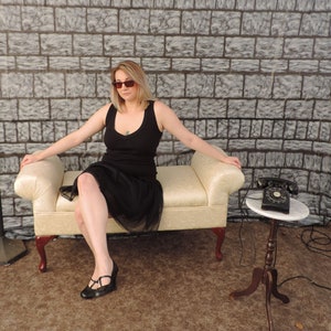 Upcycled cotton sweater vest with skull and bones insert size medium large image 9