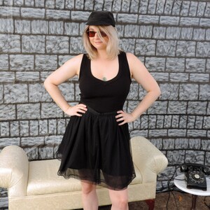 Upcycled cotton sweater vest with skull and bones insert size medium large image 6