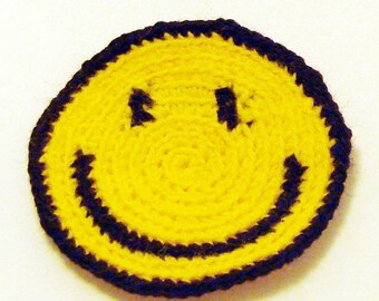 Smiley patch in classic yellow