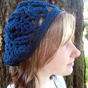 Navy blue wool trilobite tam image 1