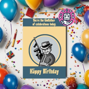 Fallout, Fallout mafia, fallout boy, digital download, greeting card, happy birthday, fallout birthday card, fallout card, birthday