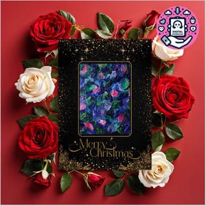 OBRA DE ARTE DE EDIÇÃO LIMITADA cartões de natal, cartões comemorativos, natal, download digital, incrível, colorido, feliz natal, cartão fofo, presente