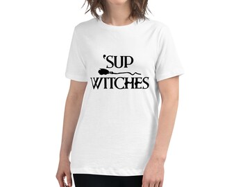 Camiseta divertida de Halloween para mujer "Sup Witches"