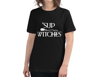 Camiseta divertida de Halloween para mujer "Sup Witches"