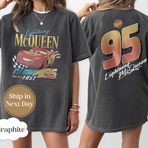 Cars Ligthning Mcqueen Piston Cup Sweatshirt, Two Sided Lightning Mcqueen Shirt, Rusteze Cars Shirt, Cars T-Shirt, WDW Cars Matching Shirt