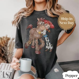 Retro Disney Toy Story Comfort Colors Shirt, Toy Story Jessie and Bullseye Shirt, Disneyland Shirts, Disneyworld Shirts, Disney Family Shirt
