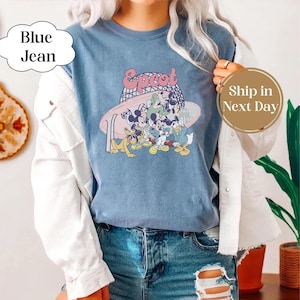 Comfort Color® Vintage Disney Epcot mickey and Friends Shirt, Disney Epcot World Tour T-shirt, Disney Tee, Disneyland Family Trip