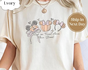 Coquette Bow Disney Castle Halloween Shirt, Spooky Season shirt, Mickey&#39;s Not So Halloween Party Shirt, Girls Trip Matching Shirt