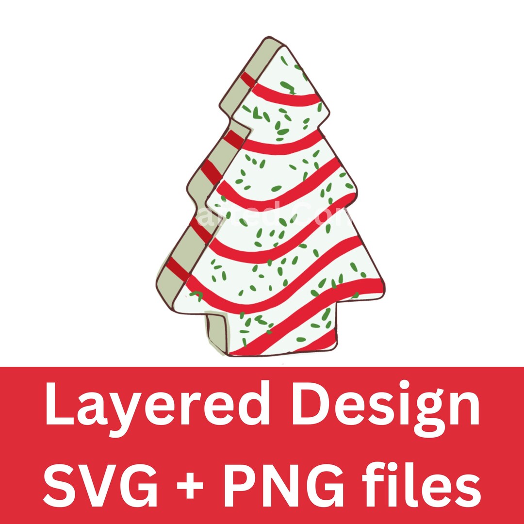 Christmas Tree Cake-svg-png-digital Download-diy-cut File-sublimation