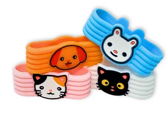 Banda de agarre para pala de pickleball – Diseño divertido – Anillo de silicona antideslizante para el agarre del mango