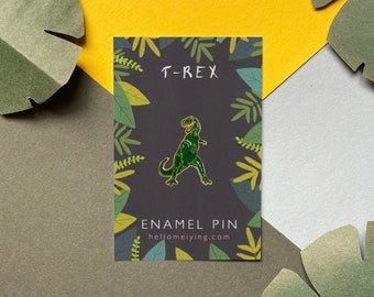 Insignia de pin de esmalte T Rex