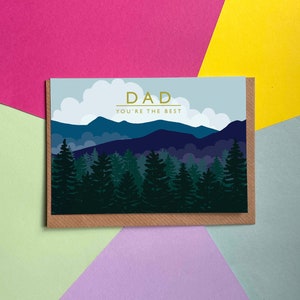 Dad Mountains Greetings Card image 1