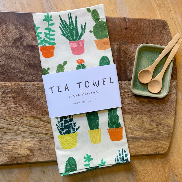 Succulents • Tea Towel