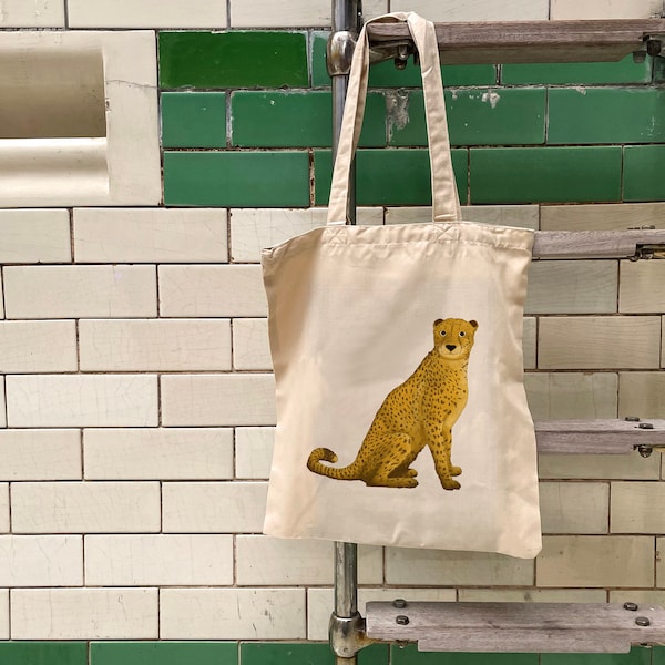 Cheetah | Super Soft, Ethically Produced, Polyester Tote Bag