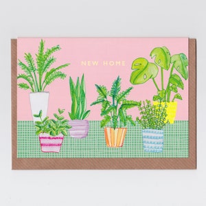 New Home House Plants Greetings Card 画像 2