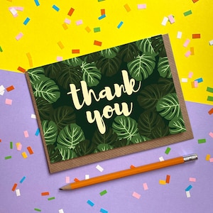 Merci, Monstera Design | Carte de vœux