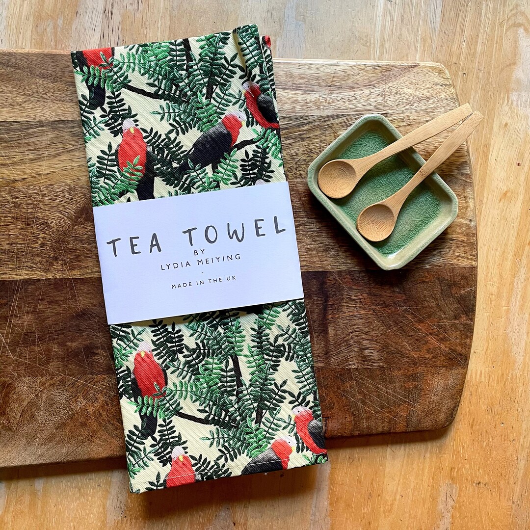 Galah Red Tea Towel Etsy