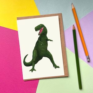 T-Rex, Dinossauro | Cartão de boas vindas