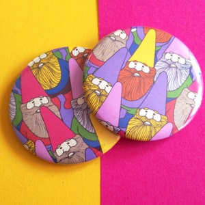 Mister Gnome, Patterned Pocket Mirror image 2