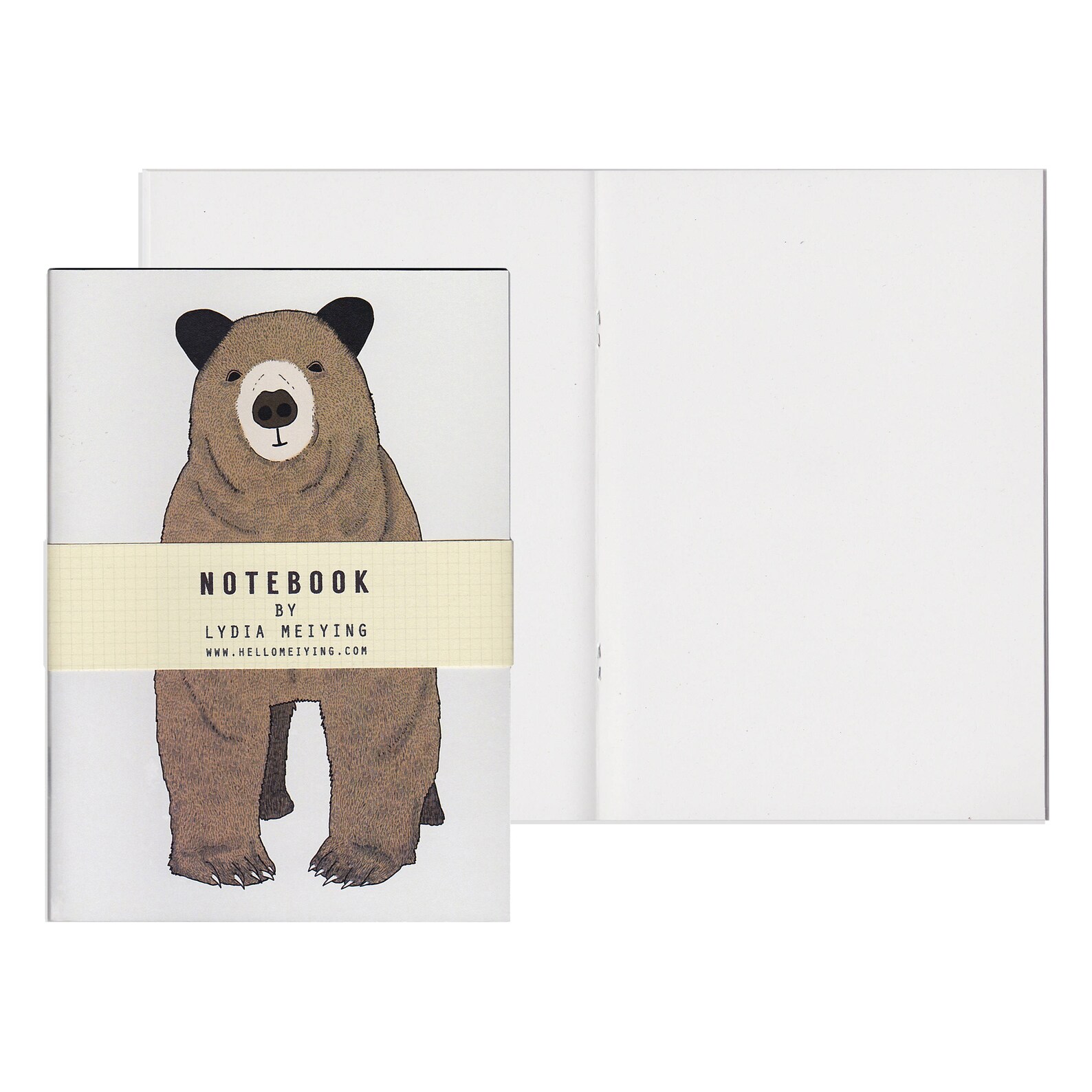 A6 Mini Notebook Toby A Cute Brown Bear - Etsy