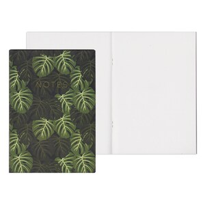 A6 Mini Notebook - Monstera - Tropical Cheese Plant Pattern - Etsy
