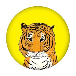 38mm Button Badge Tiger, assorted colours available image 7