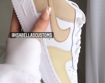 Custom Air Force 1 Beige