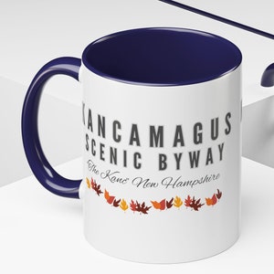 New Hampshire Becher, Kancamagus Malerische Byway, Die Kanc, NH Souvenir, Herbst-Liebhaber-Geschenk, NH-Liebhaber-Geschenk, weiße Berge, Kaffeetasse, Teetasse