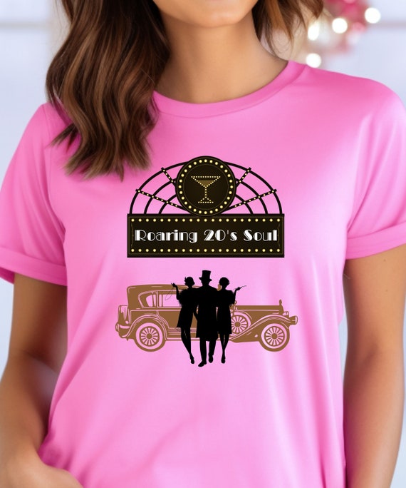 Roaring 20's Soul T-shirt, 1920s Vibe Tshirt, 20s Flapper Tee