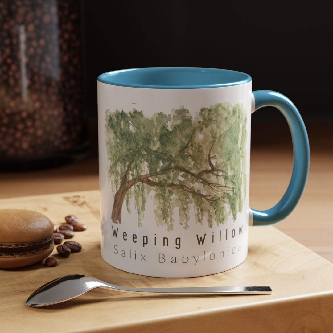 Weeping Willow Mug Beautiful Tree Graphic Nature Lover Gift 