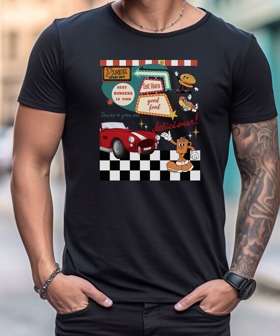 Retro Vintage 1950s American Car T-Shirt Retro Vintage 1950s American Car T-Shirt