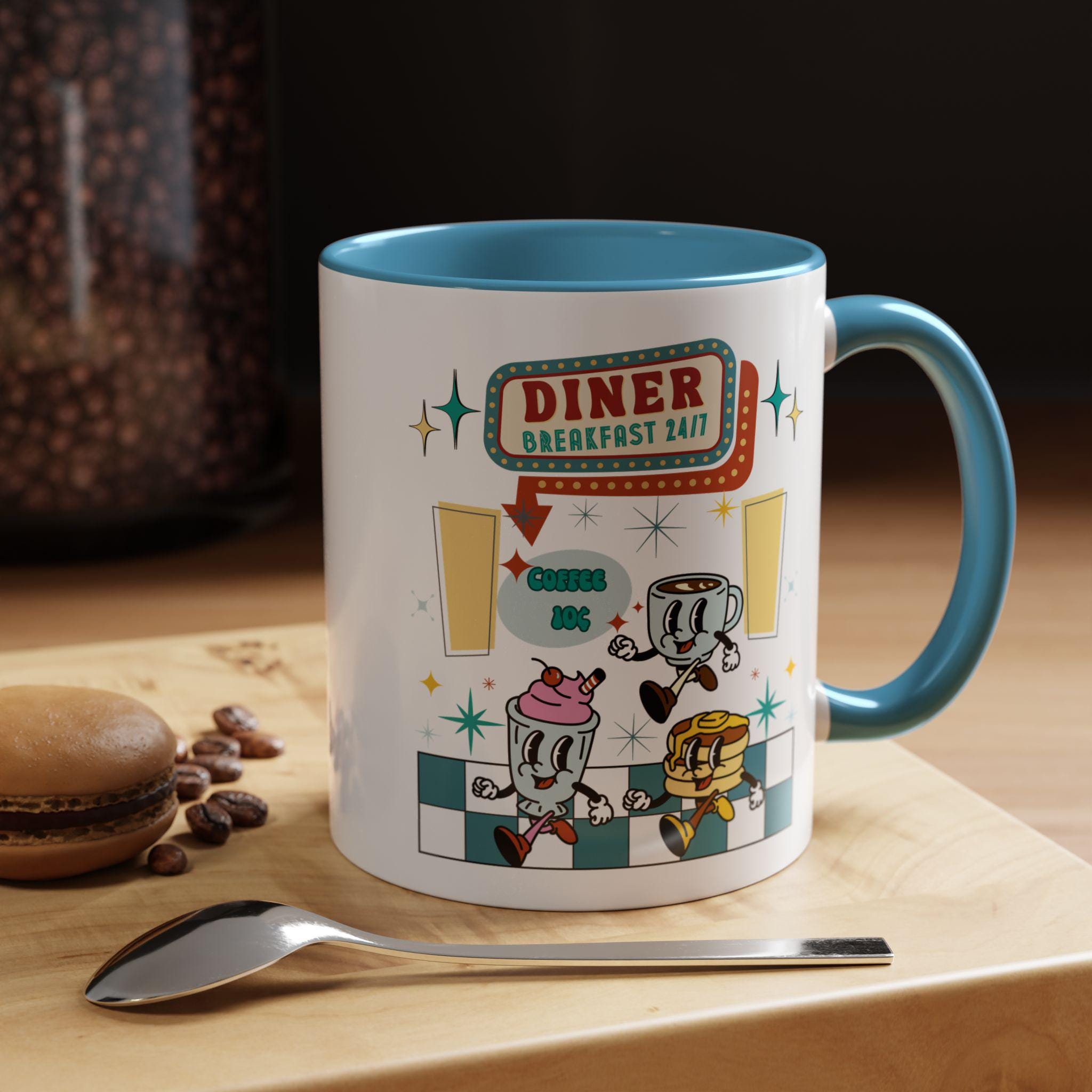 Retro Diner Coffee Mug - Etsy UK