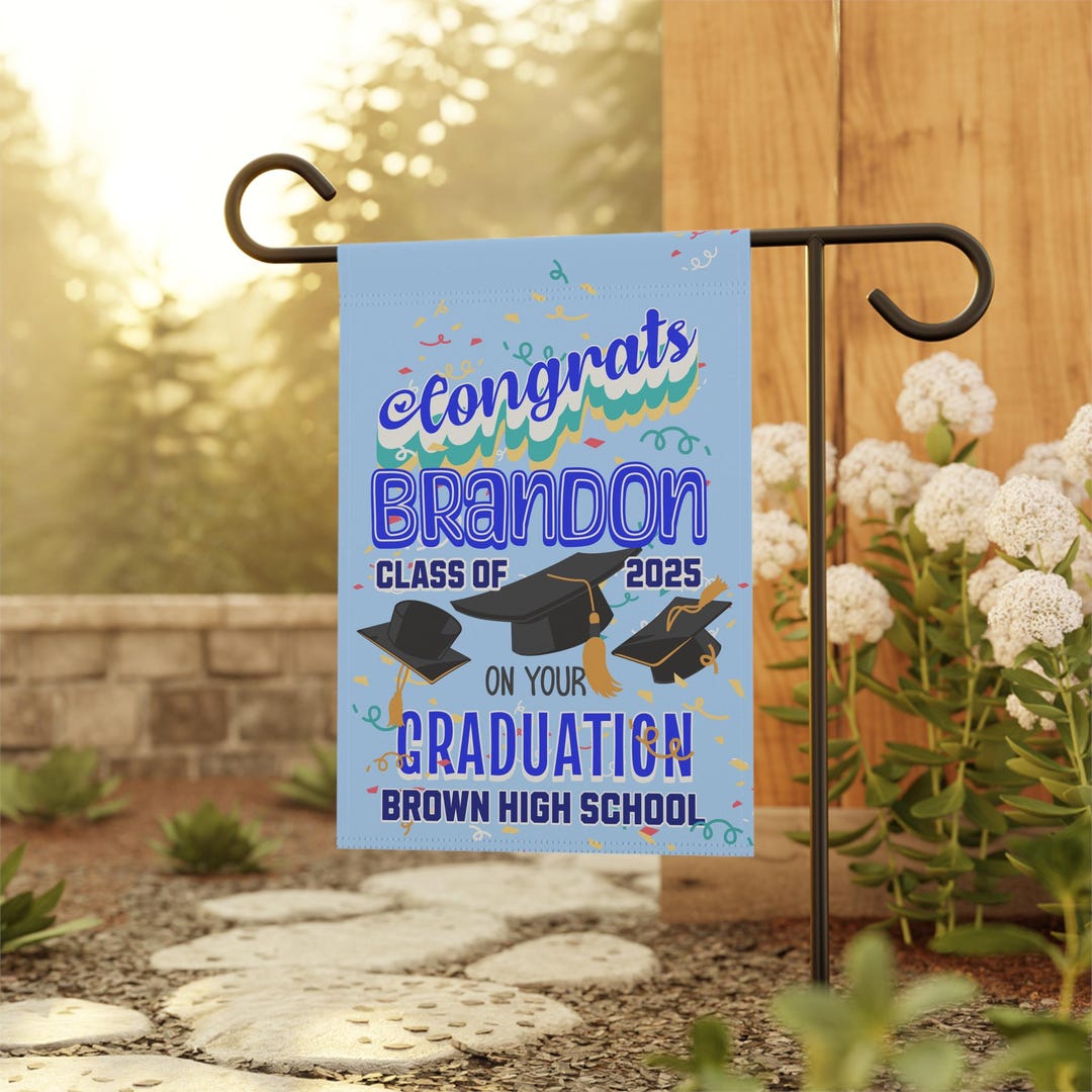 Custom Graduation Banner, Congratulations Decoration, Outdoor Party ...