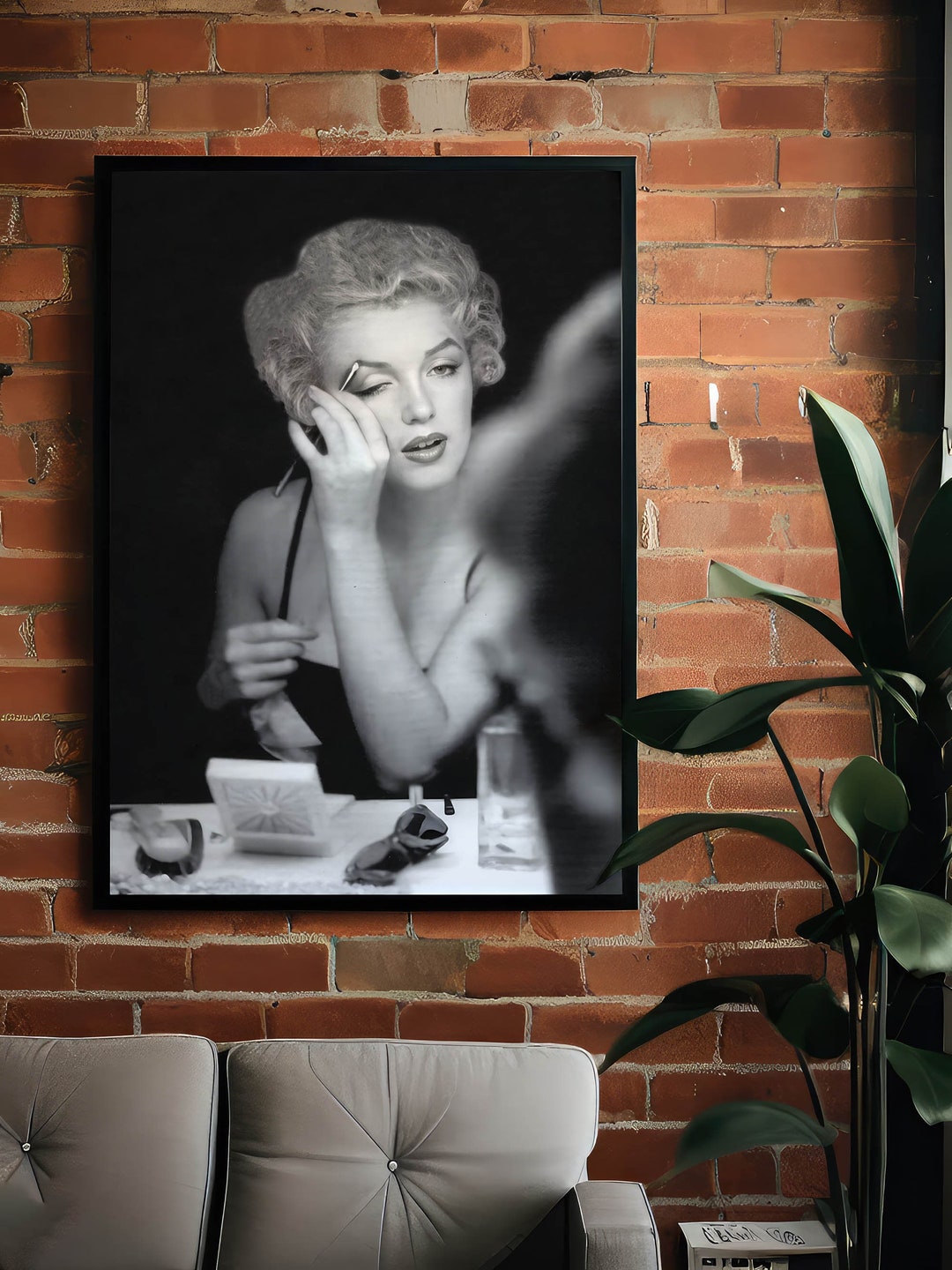 Marilyn Monroe Poster, Black and White Fashion Art, Hollywood Wall ...
