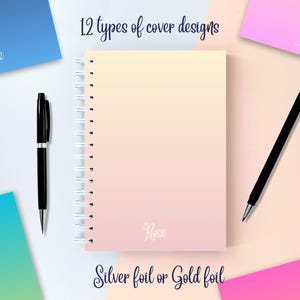 Quaderno a colori personalizzati: A4 A5 B5 personalizzato, con copertina piatta o a spirale