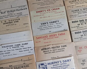 25 vintage merchant receipts. junk journal paper ephemera. dairy hardware fruit eggs butter food products mercantile sewing clothing store