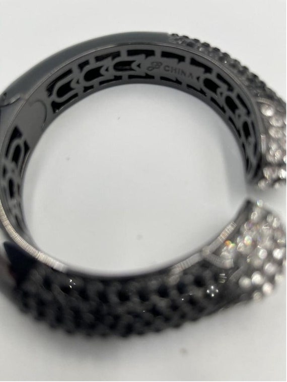 Joan Boyce Signed Hinged Cuff Statement Bracelet … - image 3