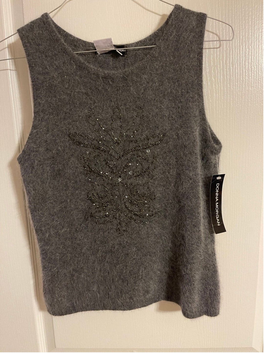 Donna Morgan Vintage Angora/Lambswool Blend Tank NWT Italia
