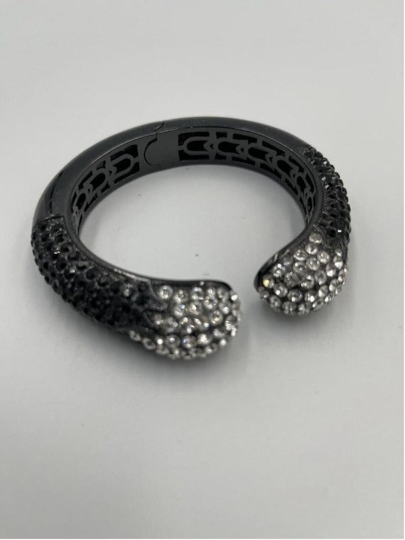 Joan Boyce Signed Hinged Cuff Statement Bracelet … - image 4