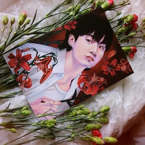 A5 - BTS - "Jung Kook - Tigerlily" - Illustrazione, pittura digitale, stampa artistica