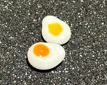 Terp pearls mini borosilicate sculpture "Fried Egg"