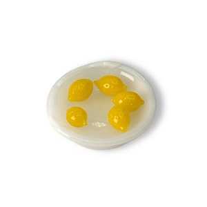 Terp pearl "Lemon", mini borosilicate sculpture, 1 psc